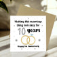 10th Wedding Anniversary Card For Husband Wife Couple