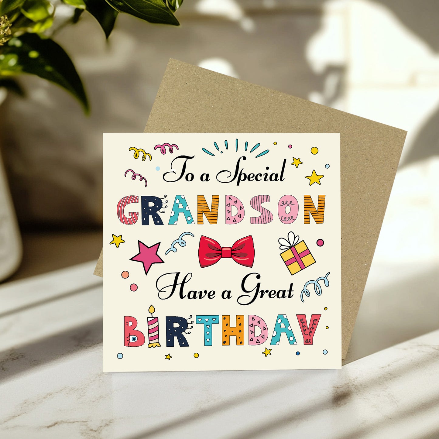 Grandson Birthday Card Happy Birthday Card For Grandson Age 3 5