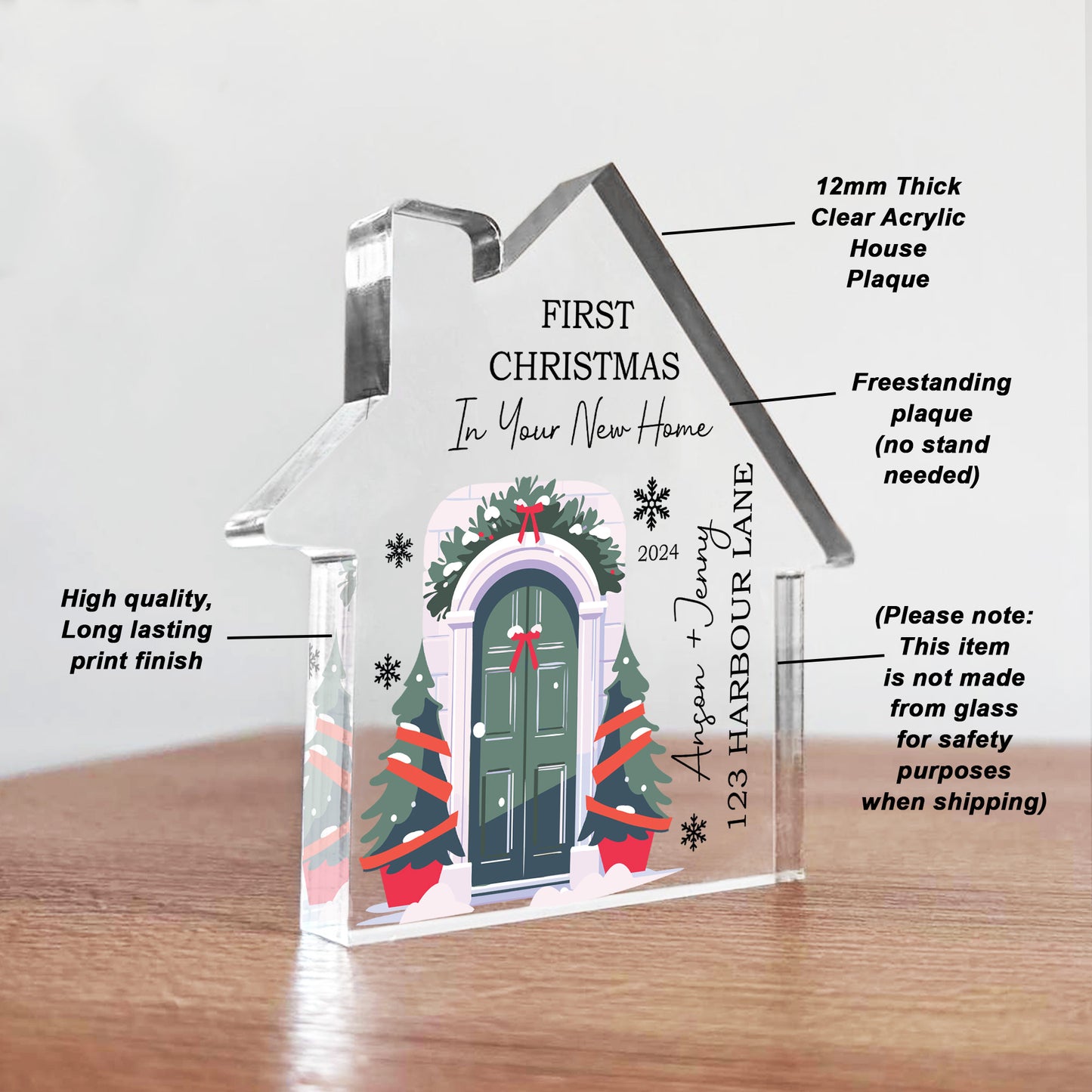 Personalised New Home Gift First Christmas in Your New Home