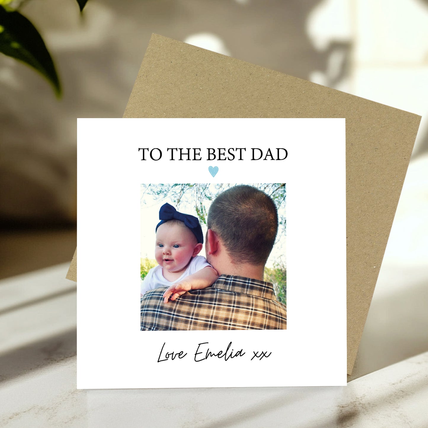 Personalised Fathers Day Card With Photo Best Dad Birthday Card