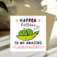 Funny Happy Birthday Card For Girlfriend With Kraft Envelope