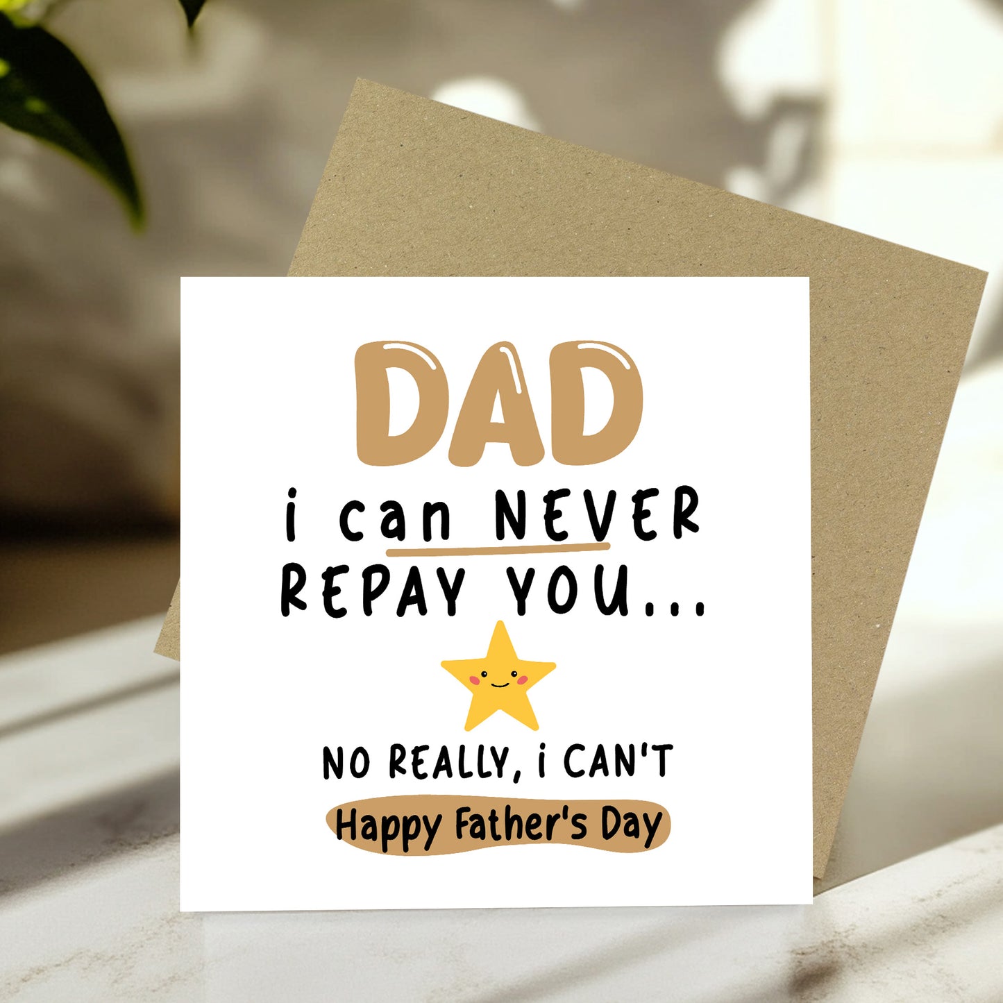 Fathers Day Card Funny For Dad Joke Happy Father's Day Card