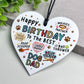 Birthday Day Gift From Dog Funny Gift For Dad Hanging Heart
