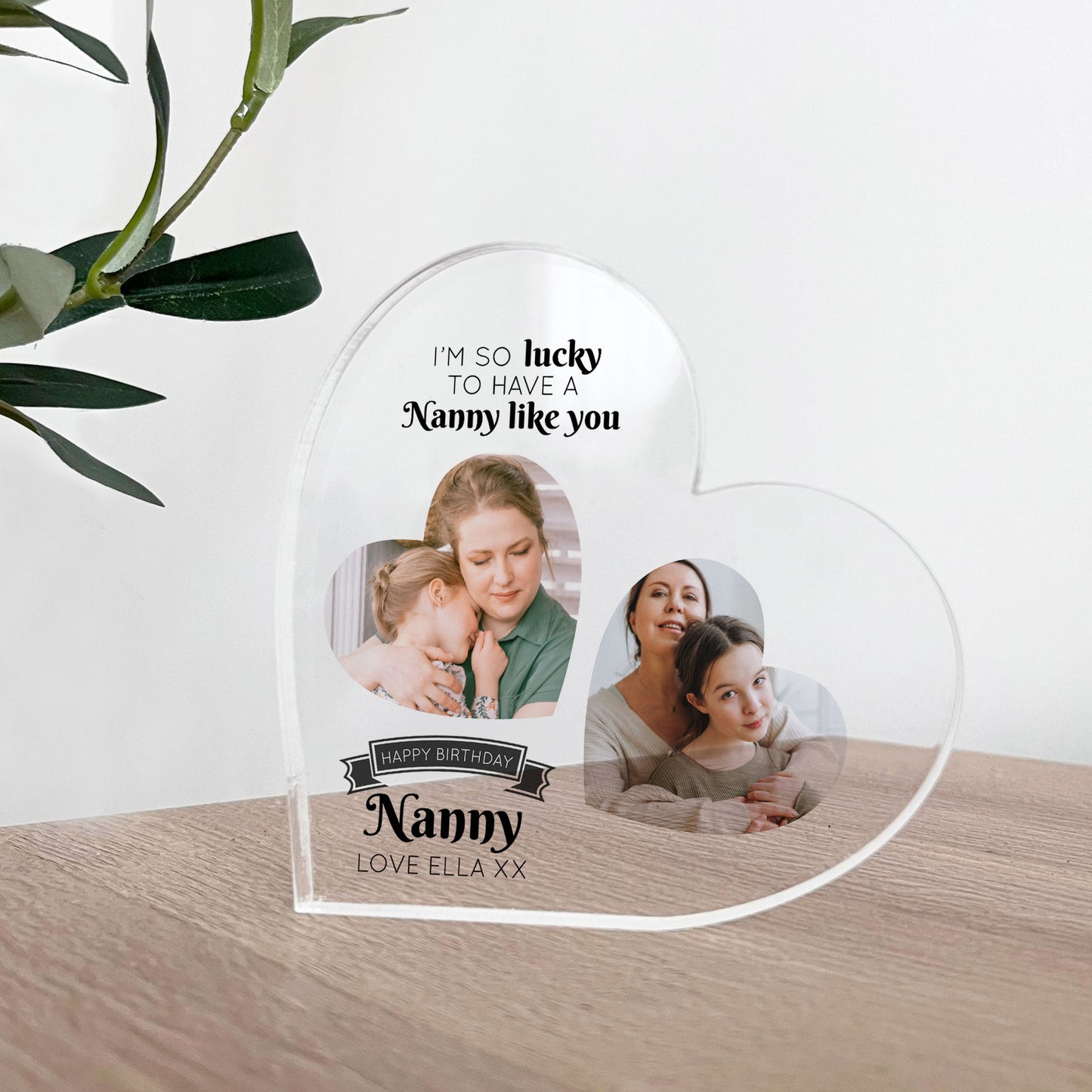 PERSONALISED Luky To Have A Nanny Like You Plaque Gift For Nanny