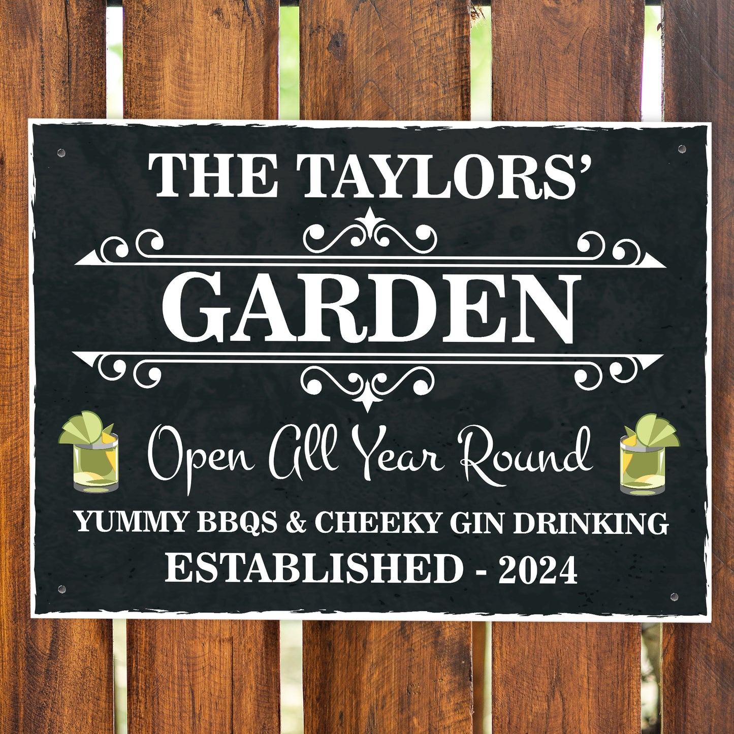 Personalised Sign For Garden Hanging Wall Sign Shed Sign WELCOME