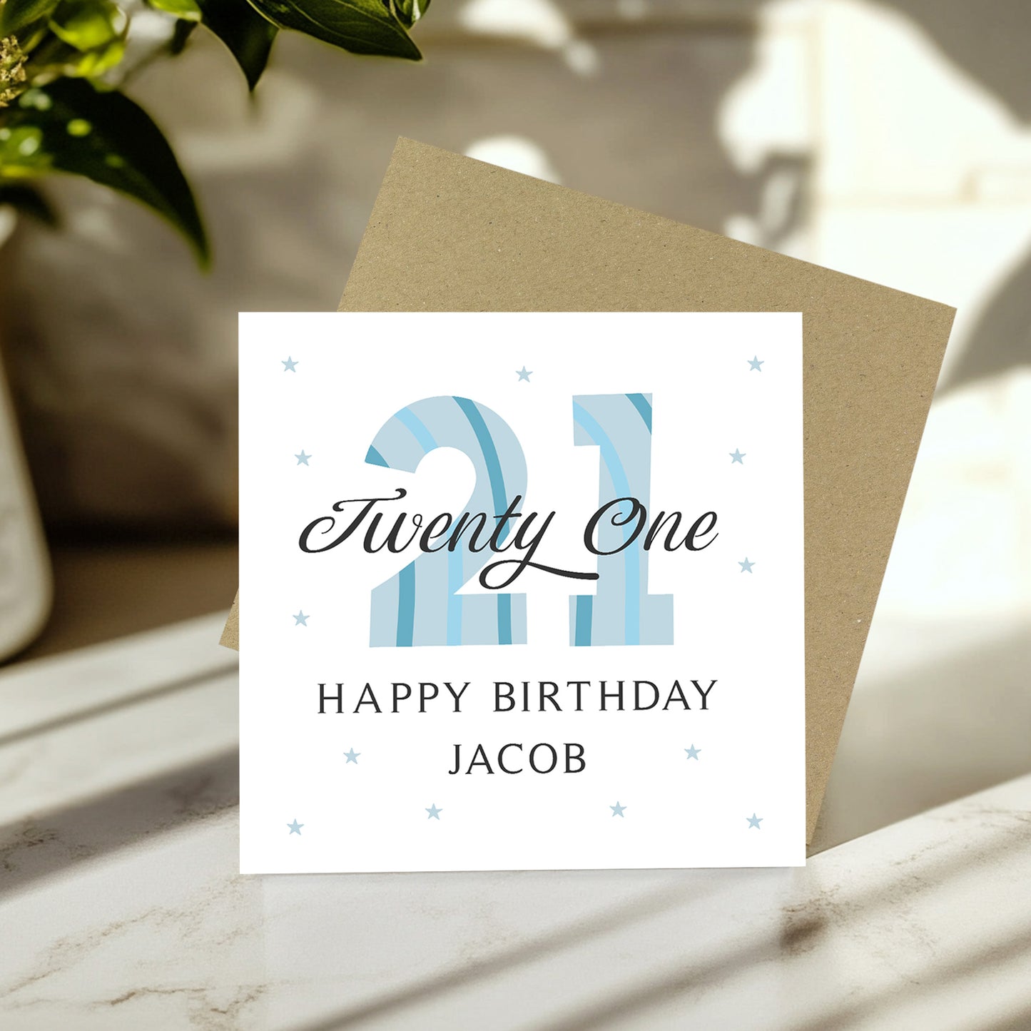 Personalised 21st Birthday Cards For Men Brother Son Grandson