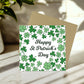 Happy St Patricks Day Card, Irish Day Cards with Hearts