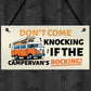 Novelty Campervan Sign FUNNY Campervan Plaque Travel Door Plaque