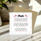 Mothers Day Card Mothers Day Card Poem Thank You Card From Son