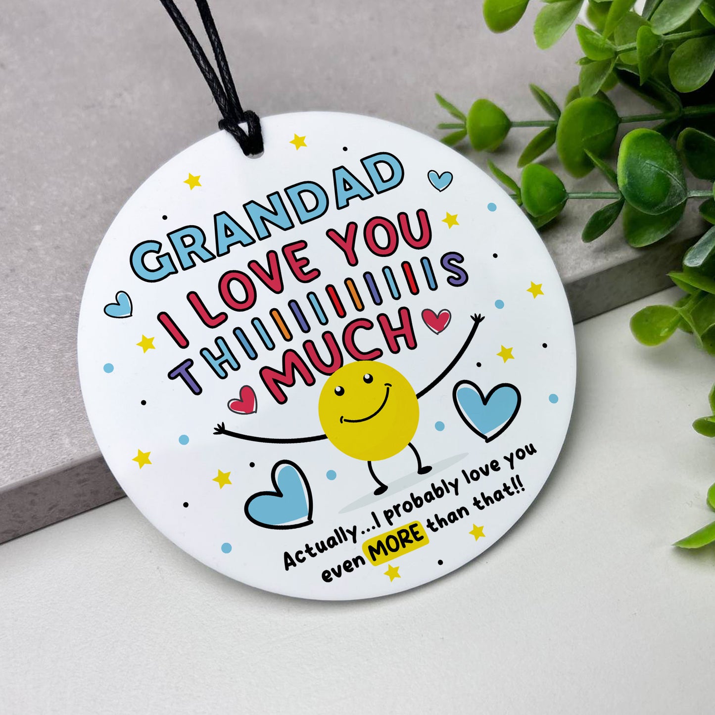 Gift For Best Grandad I Love You This Much Grandad Birthday Gift