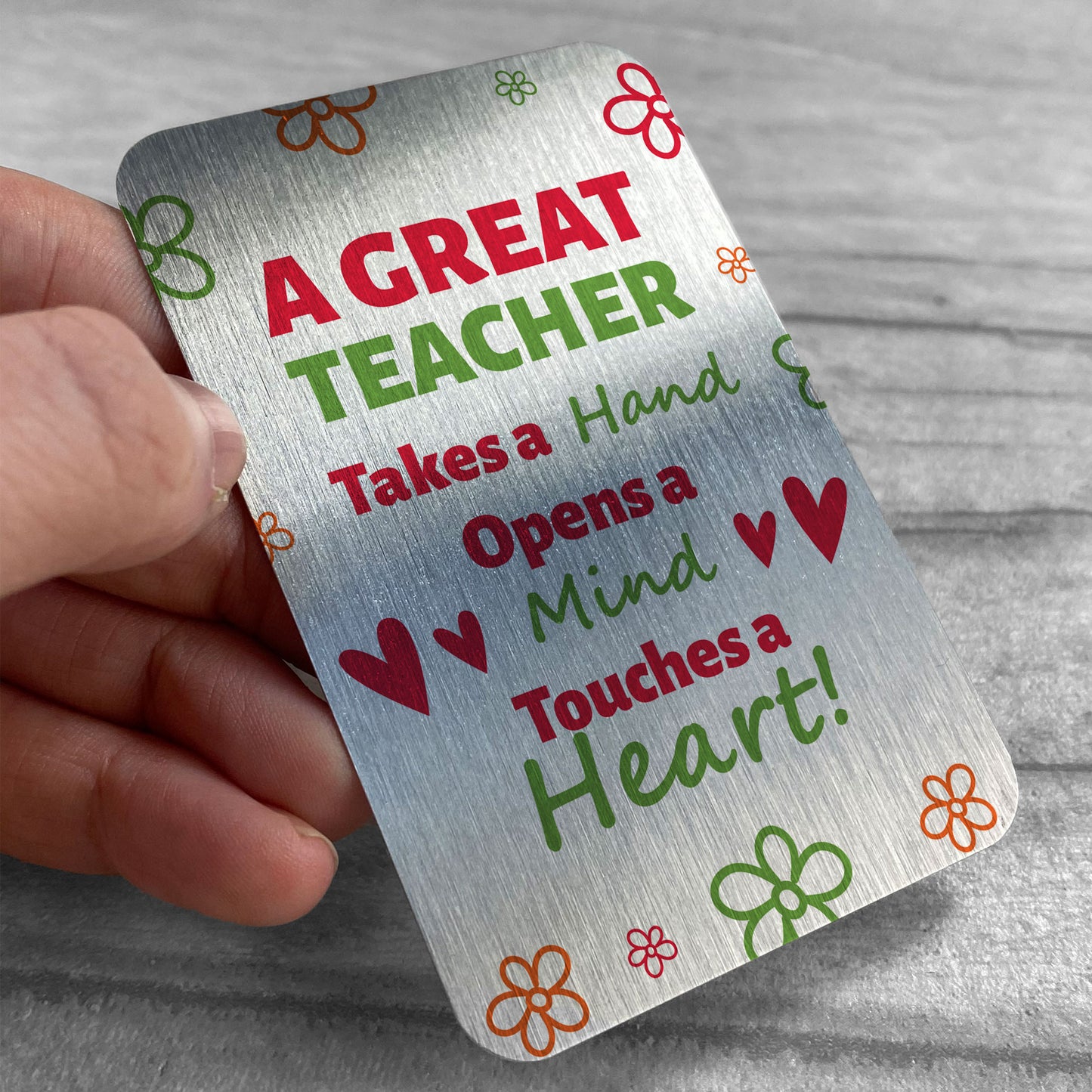 Teacher Appreciation Gifts Metal Card Thank You Gift For Teacher