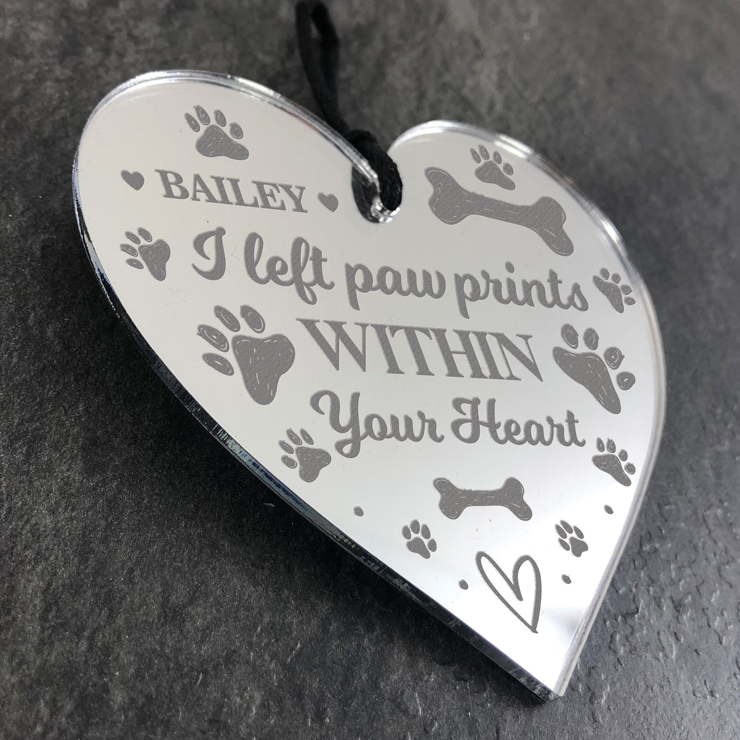 Memorial Tree Decoration For Dog Cat Pet Personalised Heart