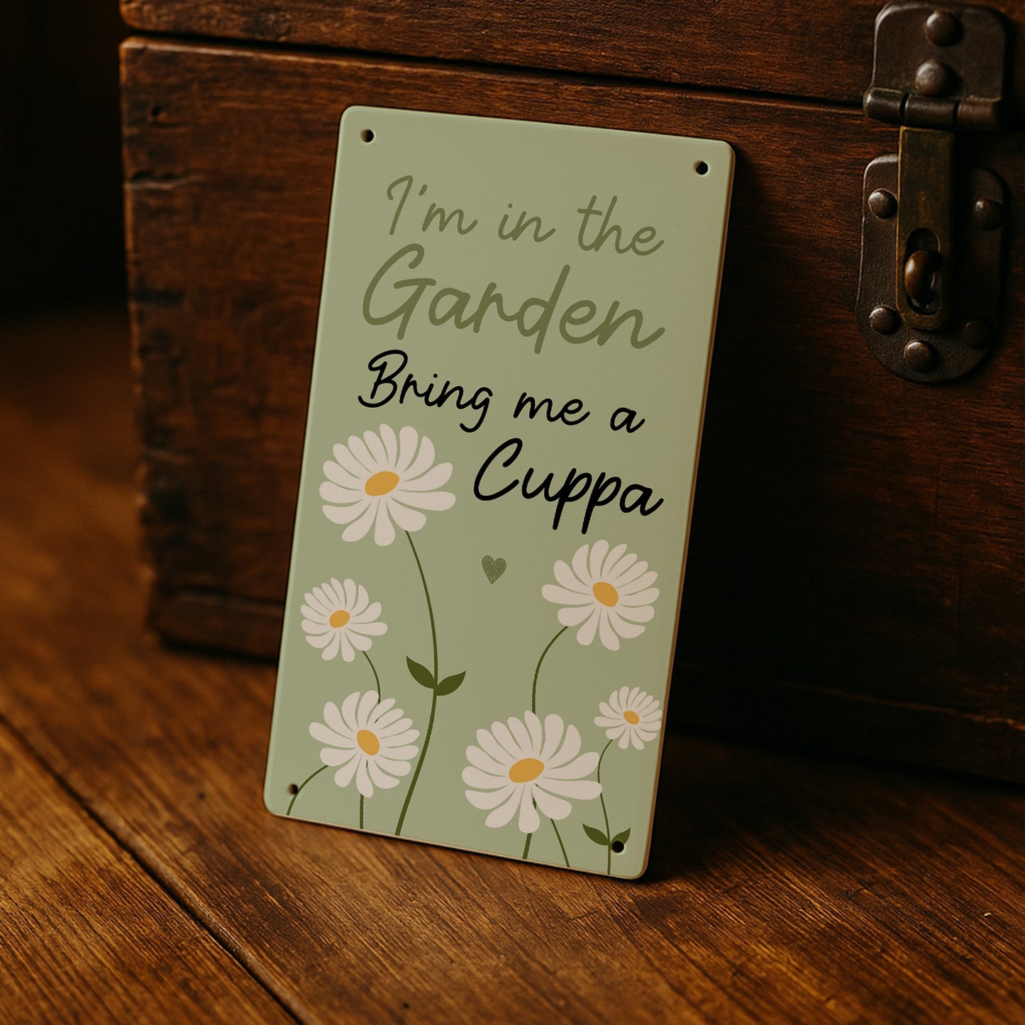 Novelty Garden Sign For Outside IM IN THE GARDEN Sign For Wall