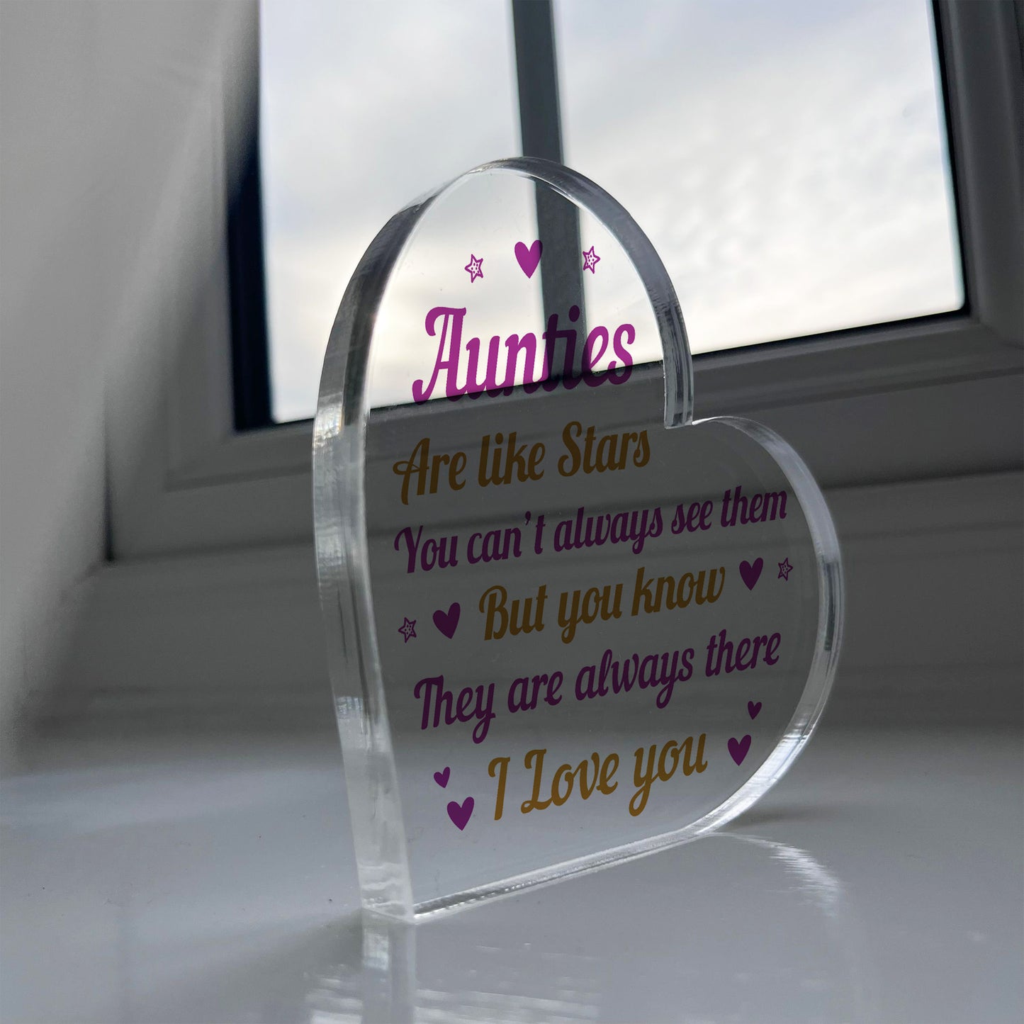 Auntie Plaque Aunties Are Like Stars Thank You Gift For Her