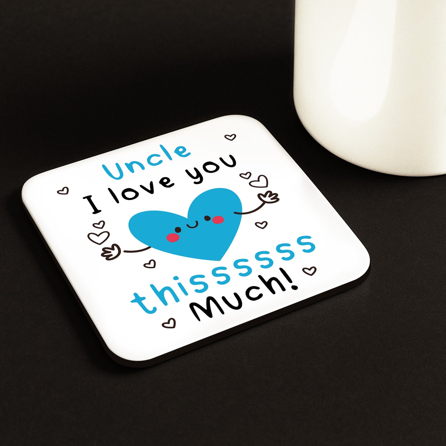 Uncle Coaster I Love You This Much Uncle Gift For Birthday