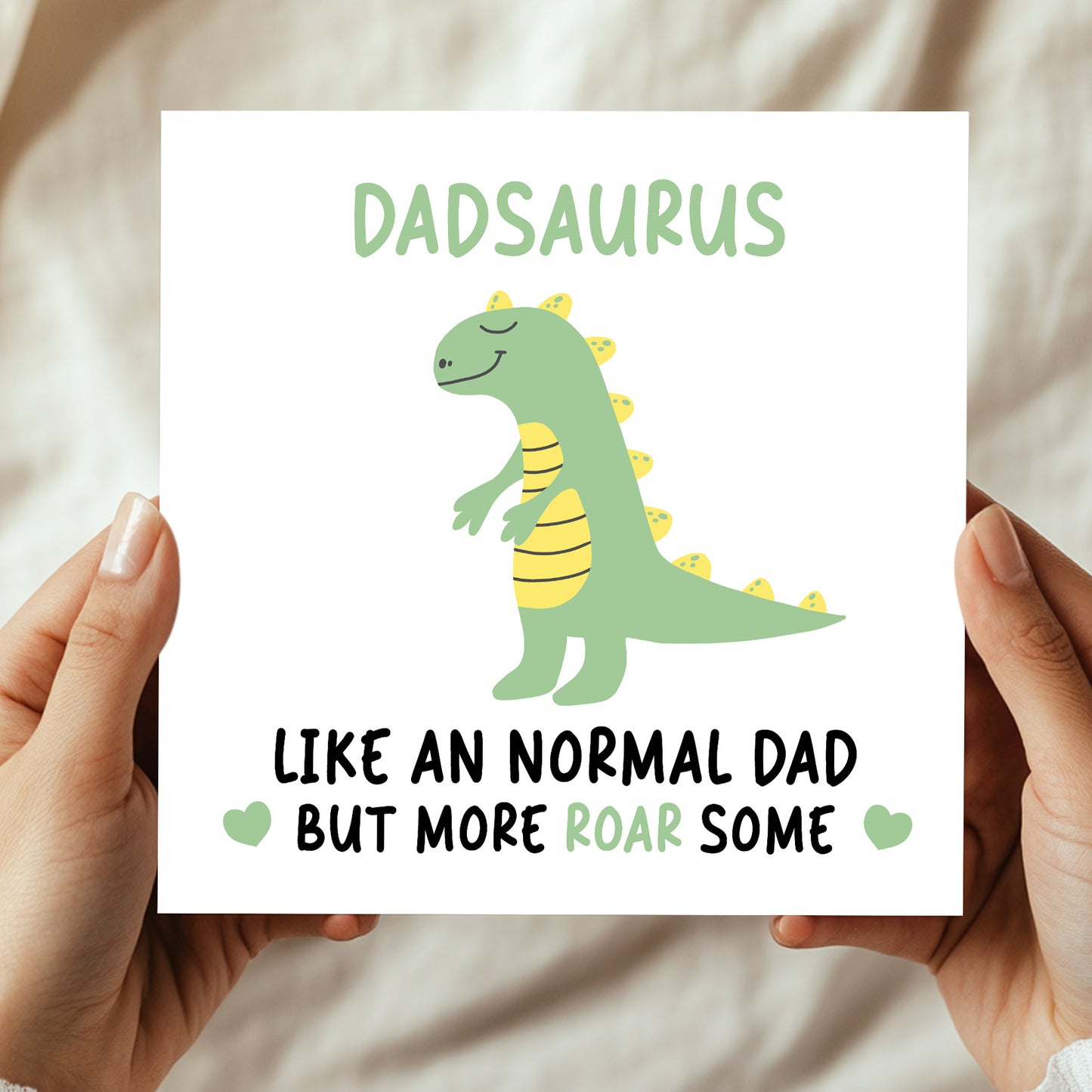 Dad Birthday Card for Her Dadsaurus Fathers Day Card For Dad