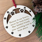 Dog Memory Christmas Wooden Engraved Bauble Pet Puppy Memorial
