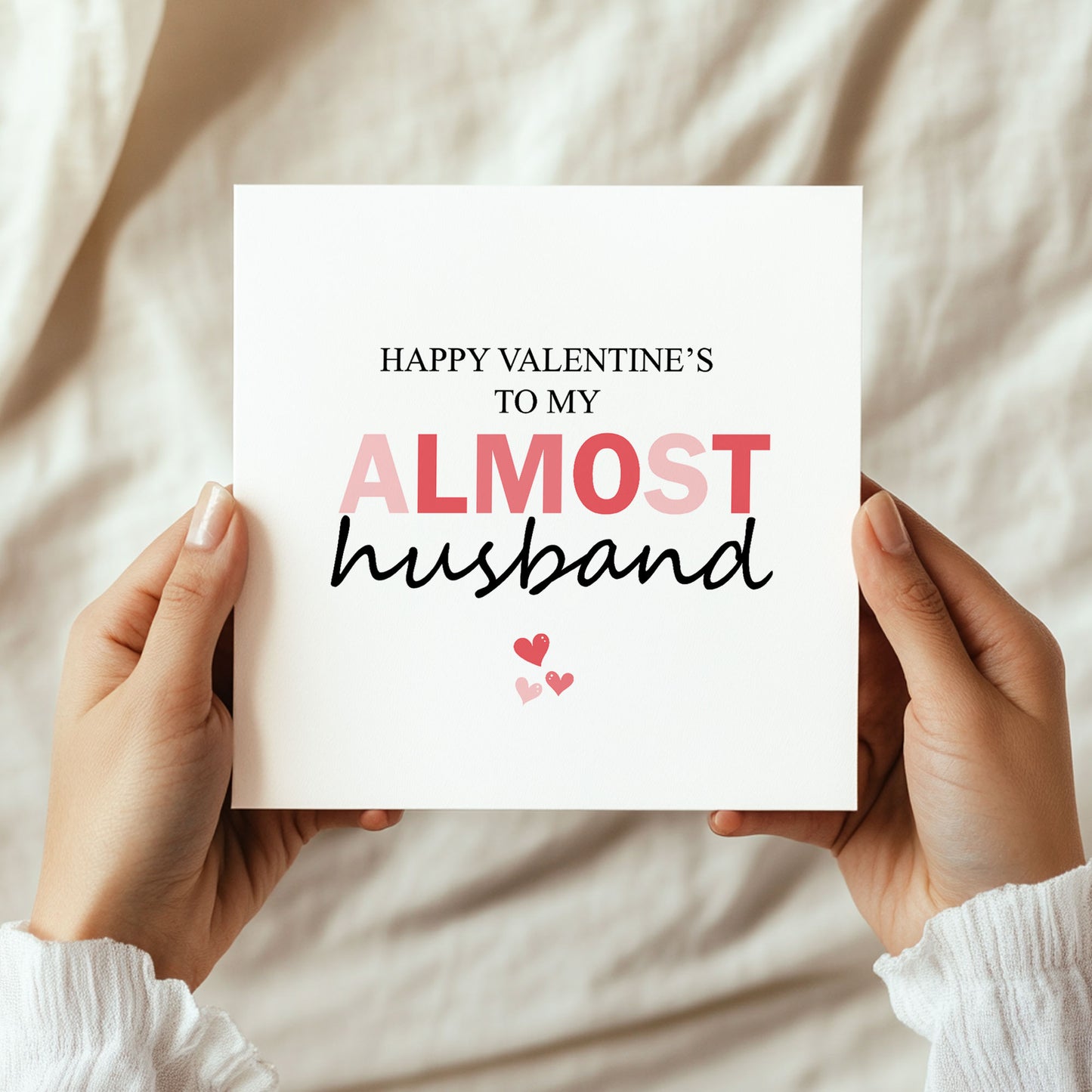 Happy Valentines To My Almost Husband Fiance Valentines Day Card