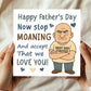 Funny Fathers Day Card For Dad Novelty Happy Father's Day Card