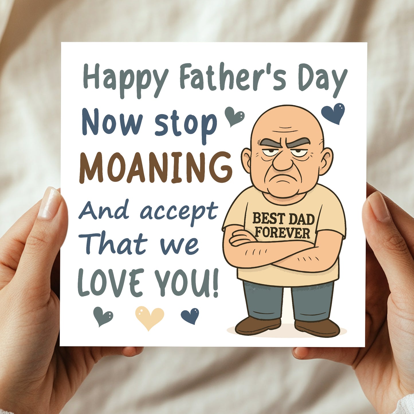 Funny Fathers Day Card For Dad Novelty Happy Father's Day Card
