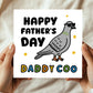 Funny Card For Dad For Fathers Day DADDY COO Card With Envelope