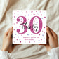 30th Birthday Card Her Friend Thirtieth Birthday Card Daughter