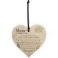 Mum Treasured Like Gold Cute Mothers Day Hanging Heart