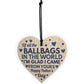 Funny Fathers Day Card and Wooden Heart Novelty Fathers Day Joke