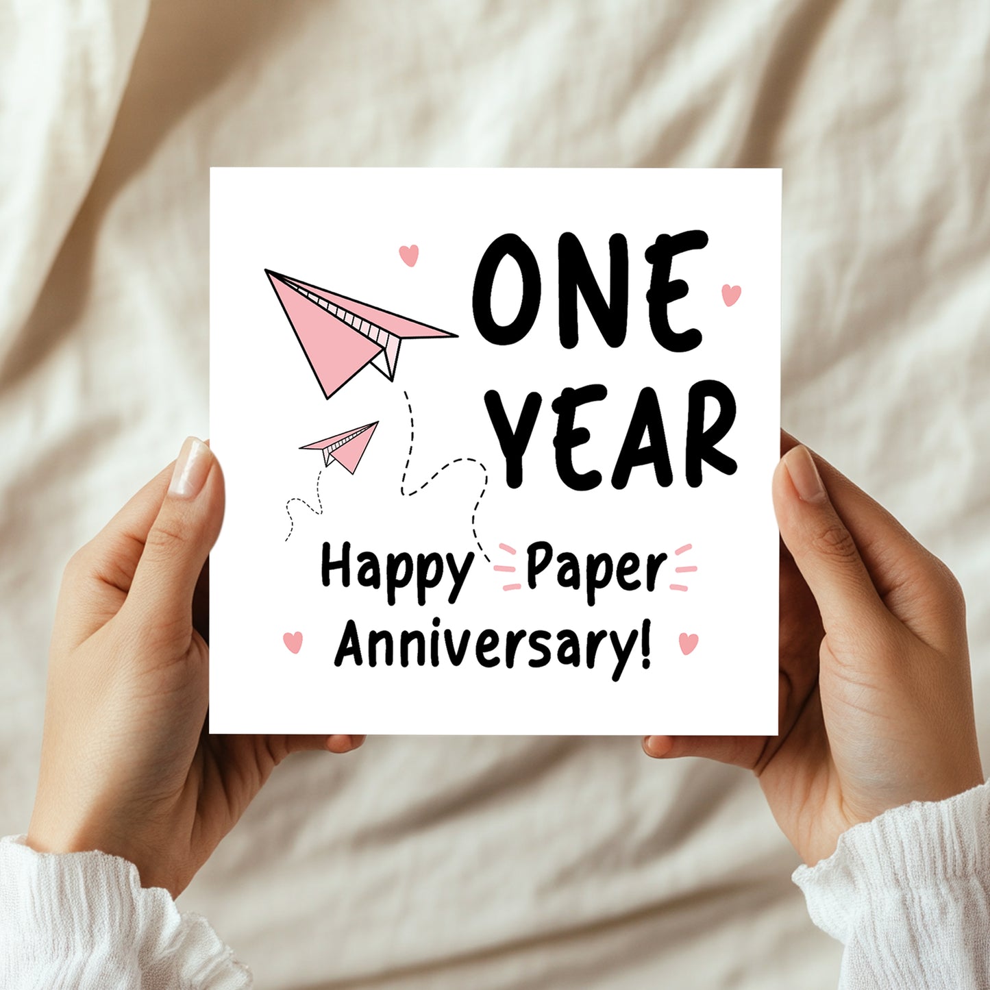 Funny Paper Anniversary Card For Husband 1st Anniversary Card