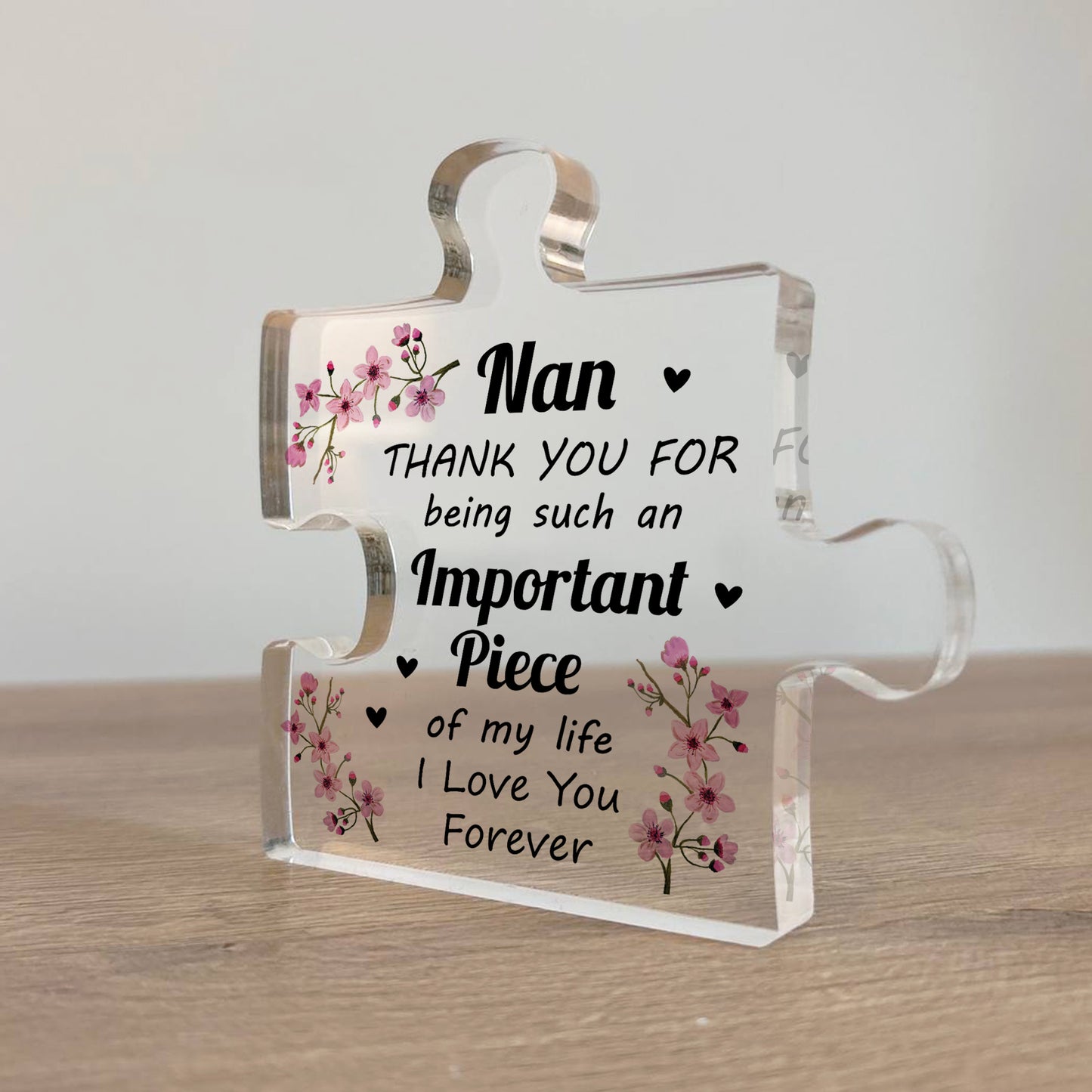 Nan Gifts Acrylic Puzzle Piece Best Nan Gifts from Grandson Gift