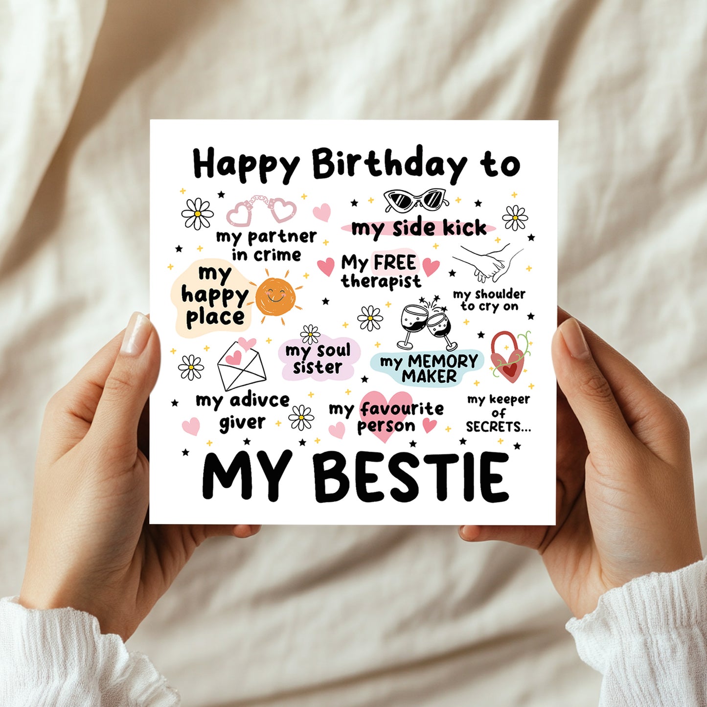 My Bestie Birthday Card Friendship Card For Friends Funny