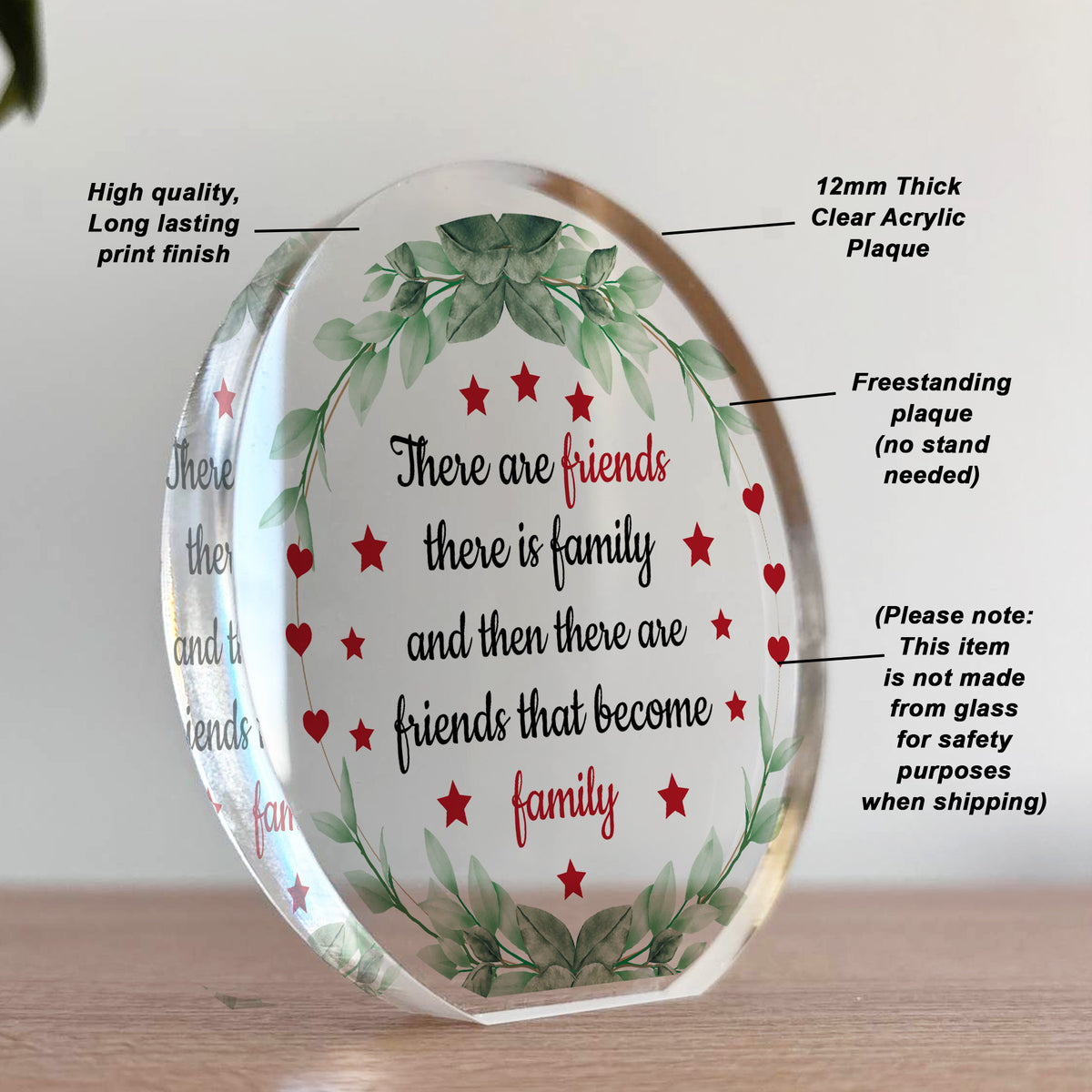 Friendship Gift For Best Friend Acrylic Plaque Best Friends