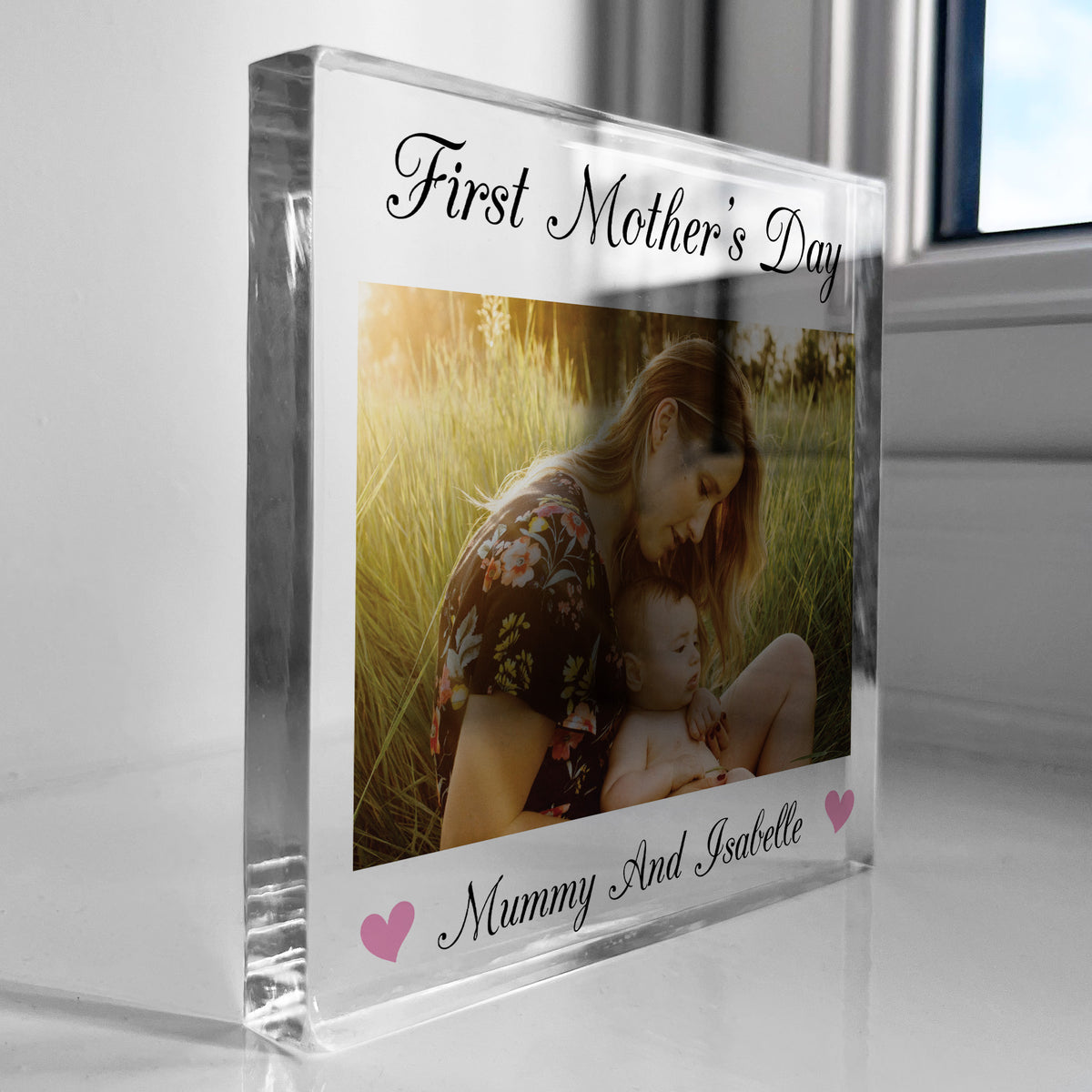 First Mothers Day Gift Personalised Mum Photo Plaque Mothers Day