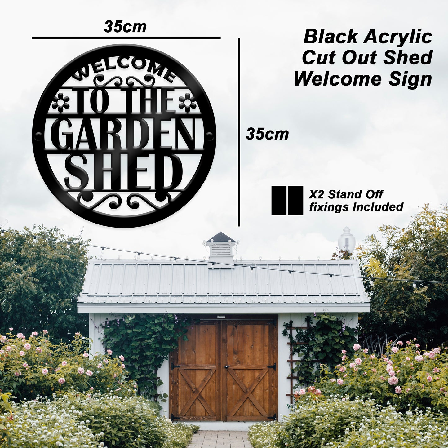 Garden Shed Sign For Door Garden Signs For Outside Acrylic Sign