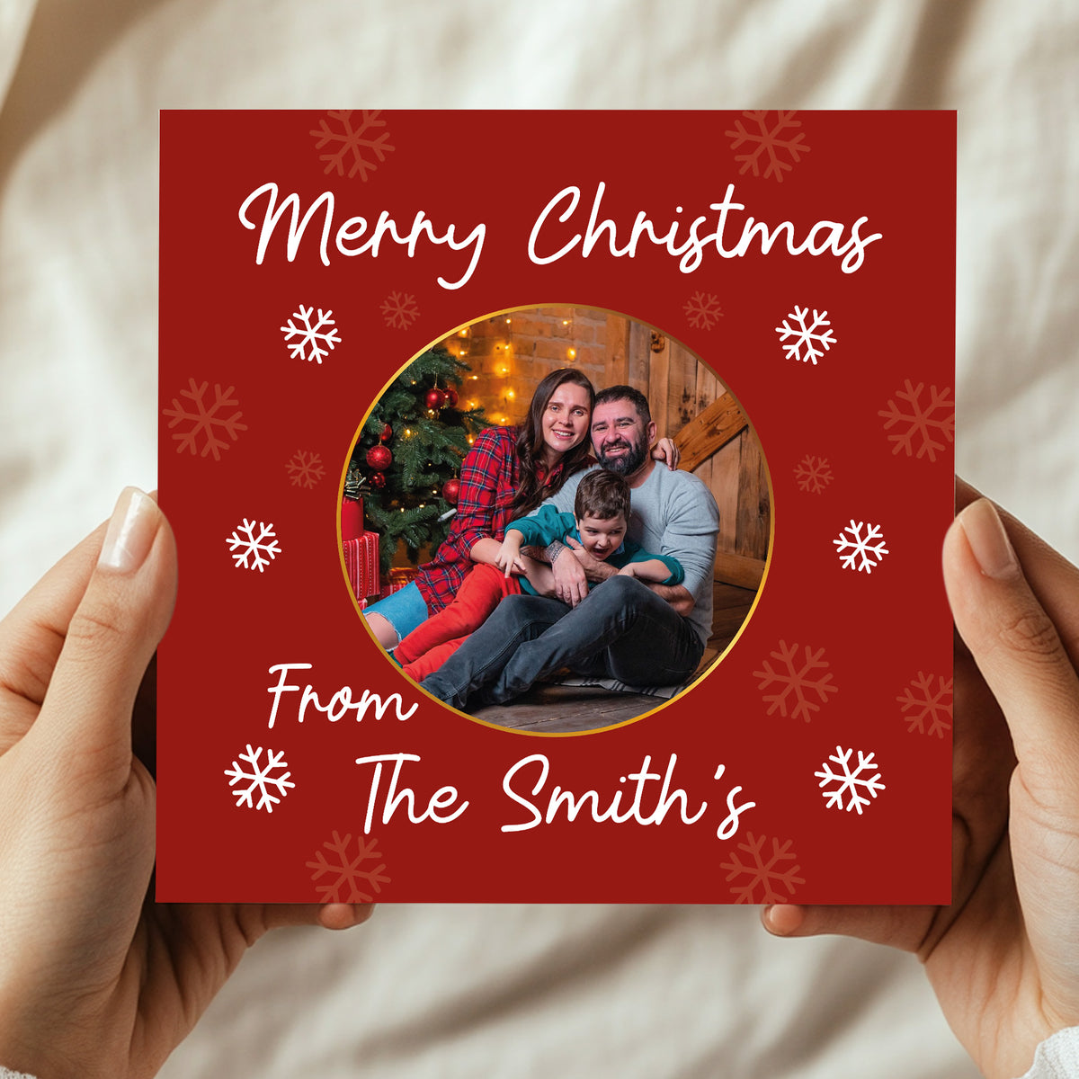 Personalised Christmas Card For Family and Friends
