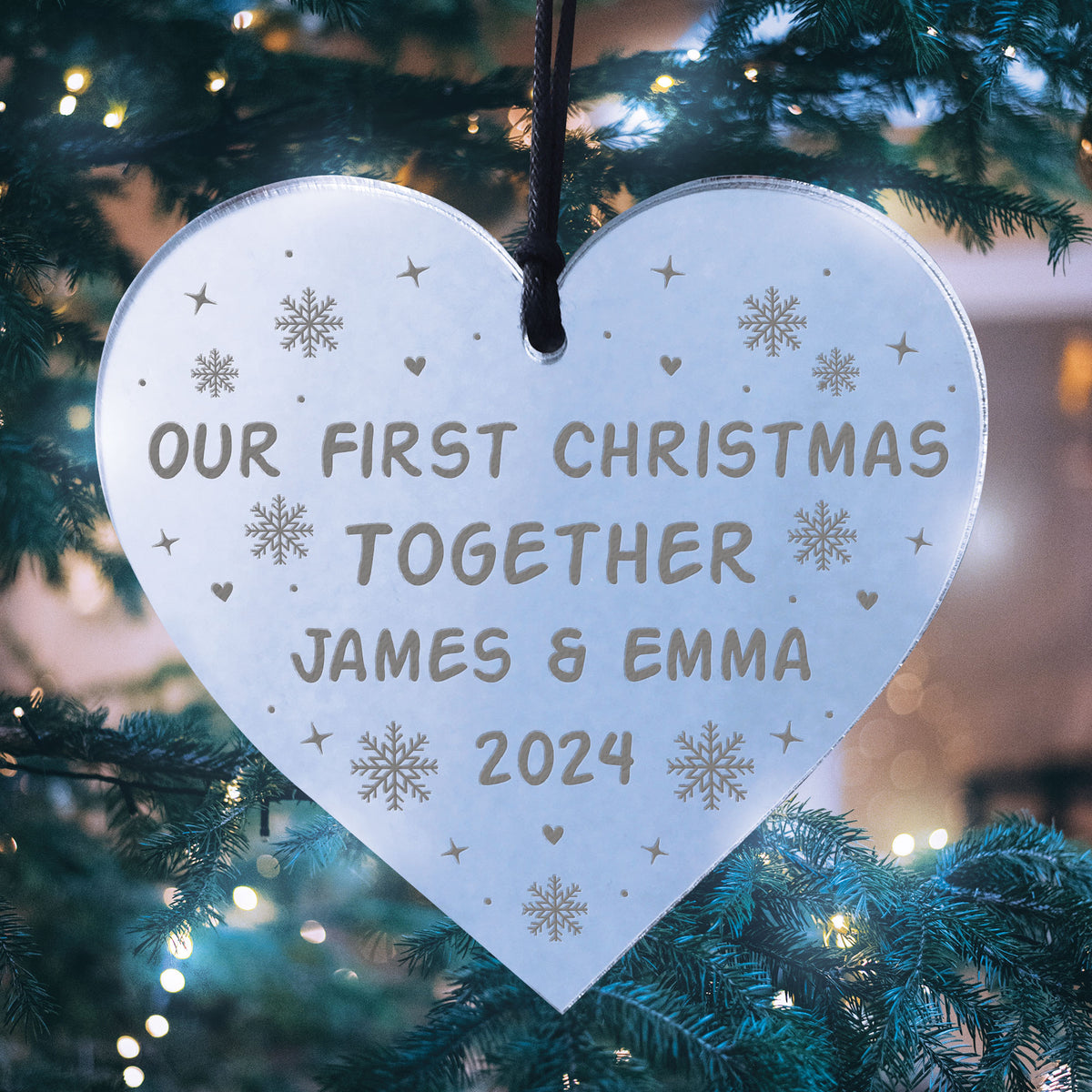 Personalised First Christmas Boyfriend Girlfriend 1st Christmas
