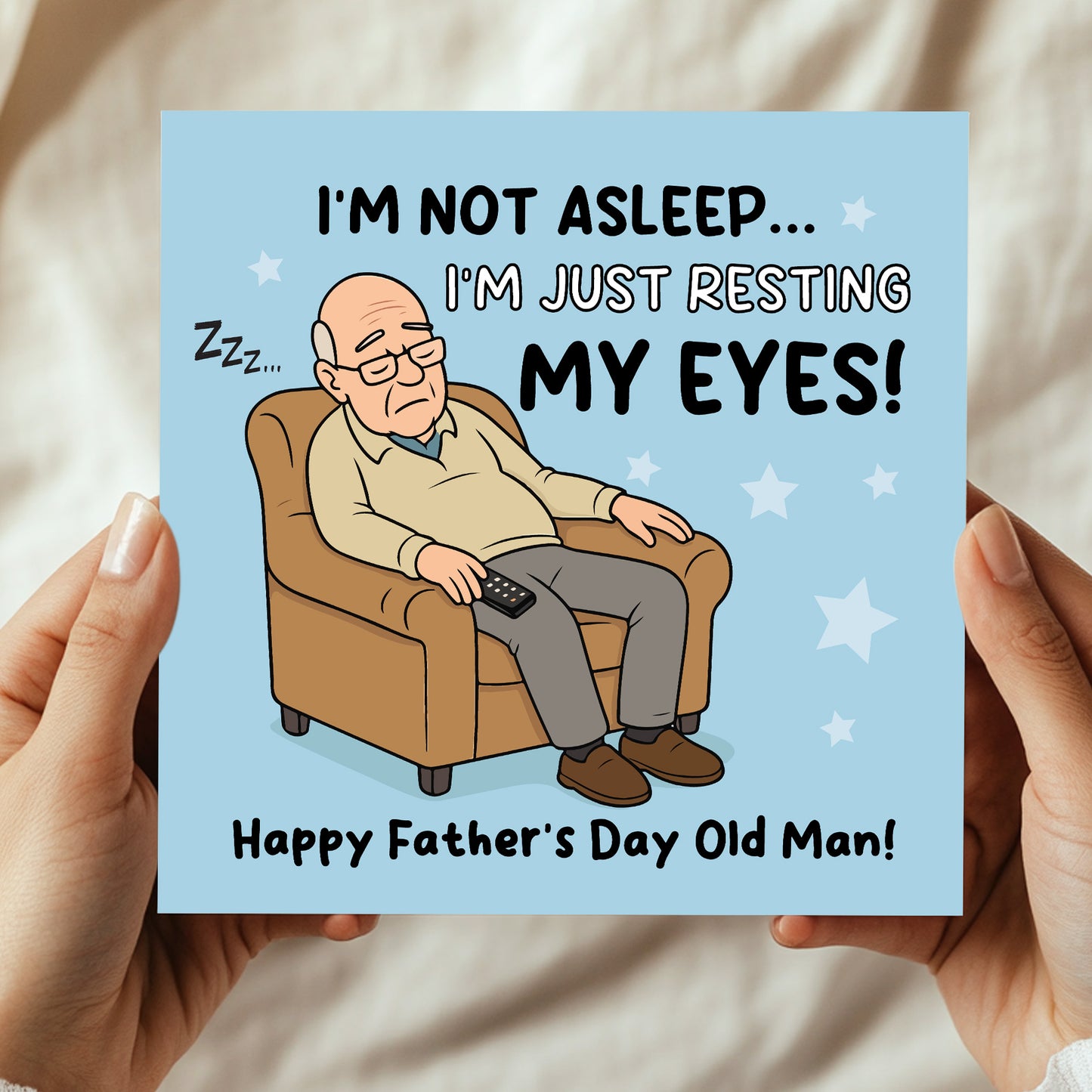 Funny Fathers Day Card For Dad Joke Card Old Dad From Daughter