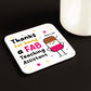 Teaching Assistant Coaster Thank You Gift FAB TA Teacher Gifts