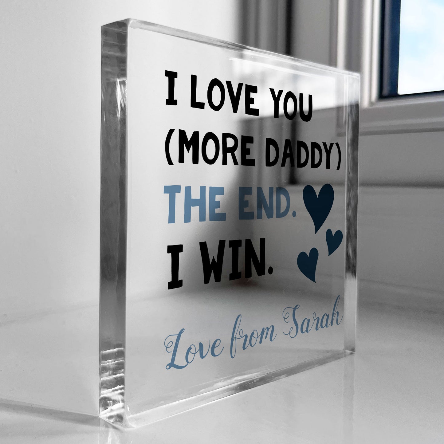 Fathers Day Gifts I LOVE YOU MORE DADDY Daddy Gifts