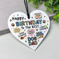 Birthday Day Gift From Dog Funny Gift For Dad Hanging Heart