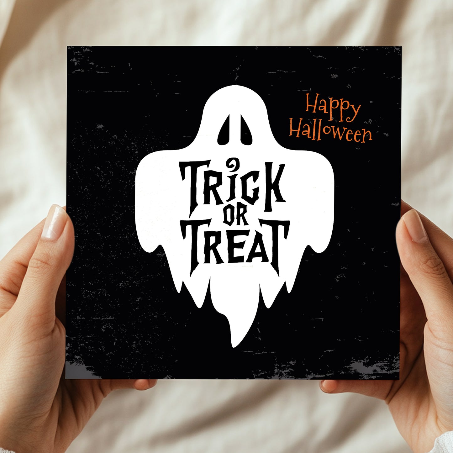 Ghost Halloween Card For Friend Daughter Son Couple Card For Him