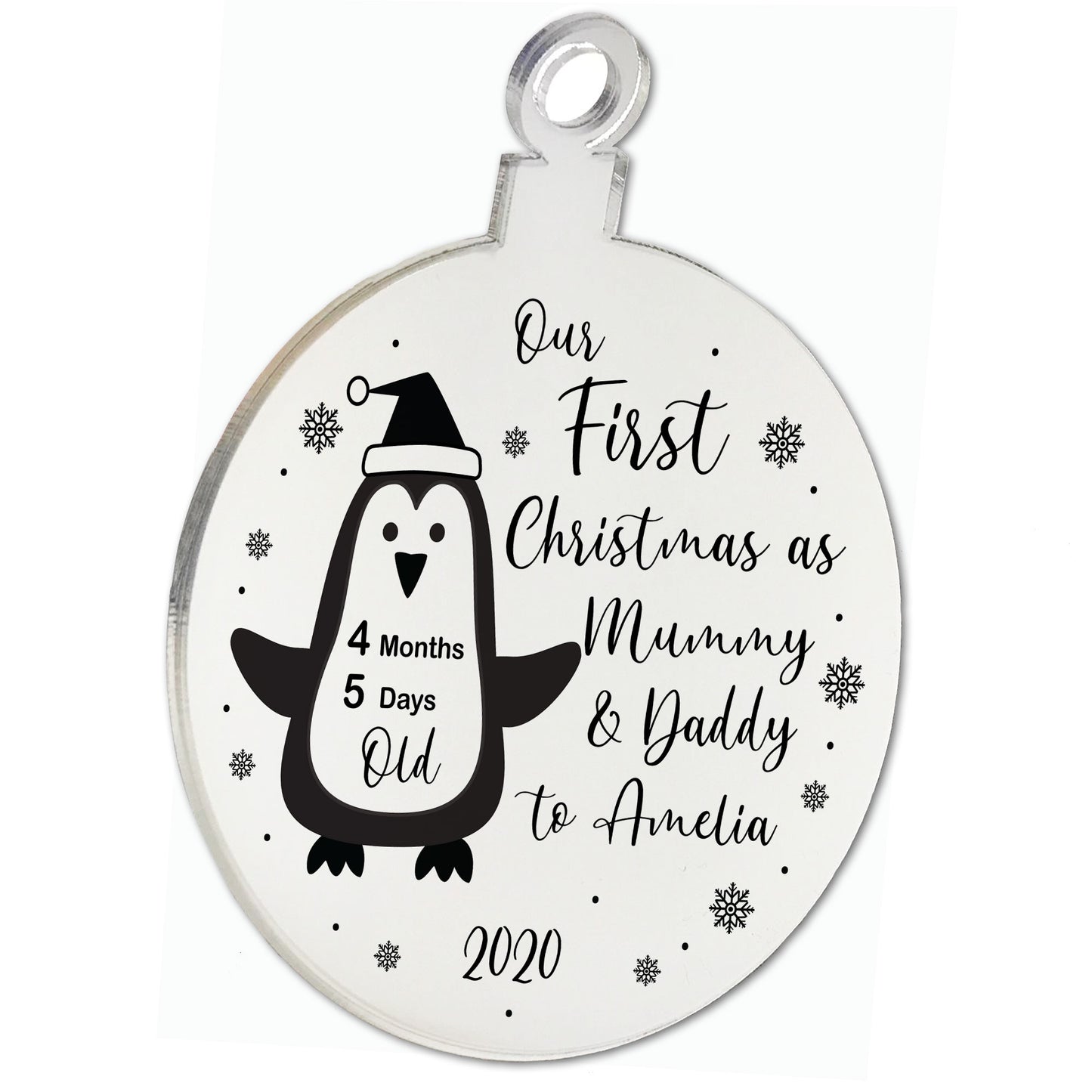 First Christmas As Mummy and Daddy Personalised Christmas Baby
