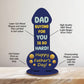 Dad Gift Fathers Day Wood Plaque Novelty Joke Gift For Dad Funny