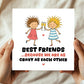 Funny Card For Best Friend CRAZY AS EACH OTHER Xmas Birthday