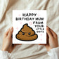 Mum Card Funny Birthday Card Funny Card For Mum Joke Card