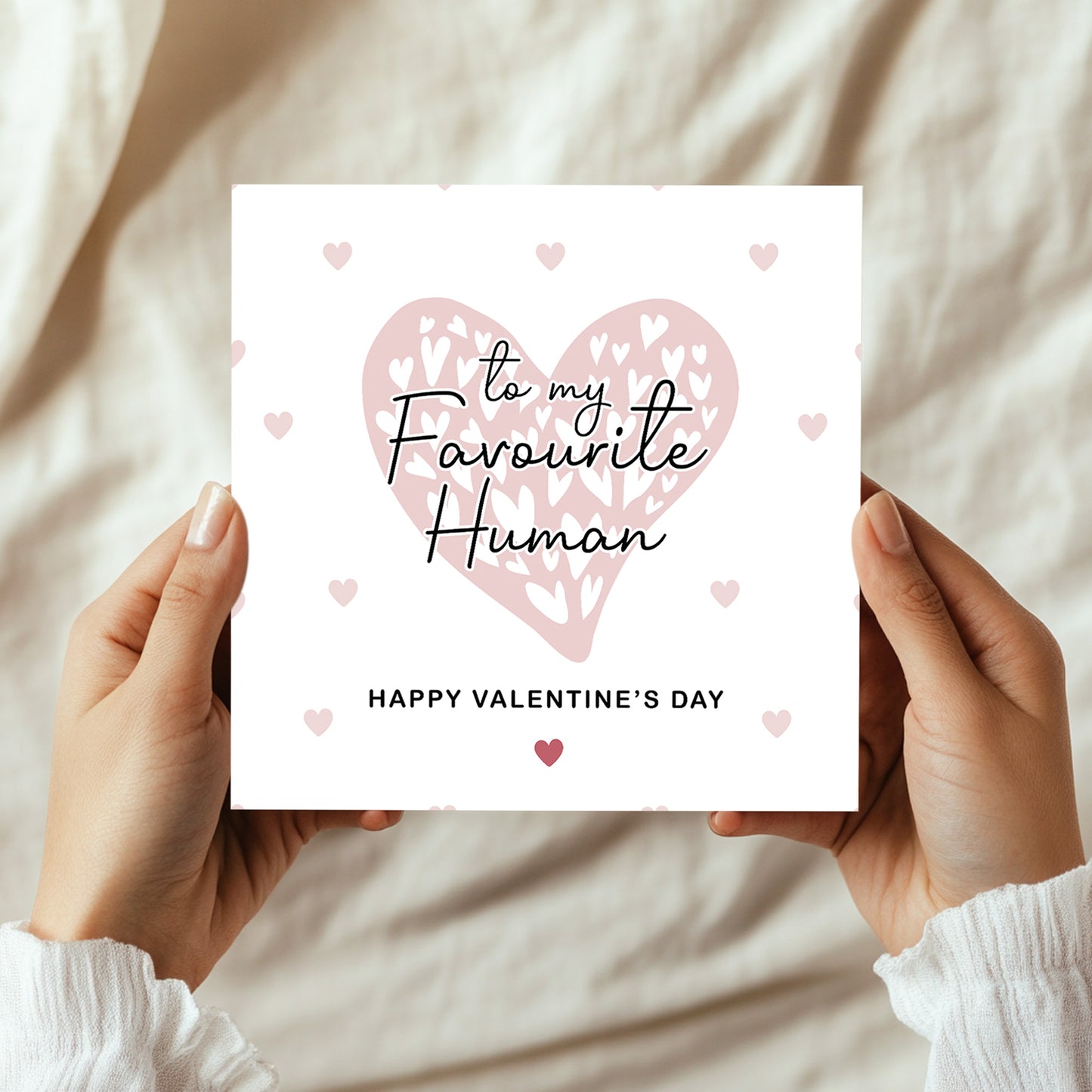 Card For Favourite Human, Boyfriend Valentines Card, For Him Her