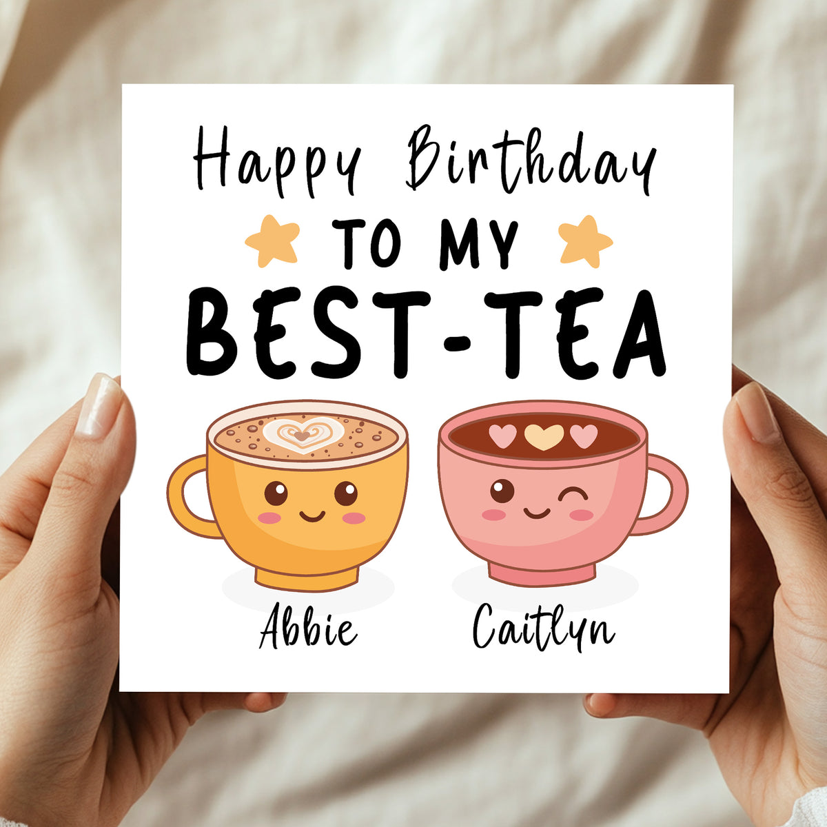 Funny Happy Birthday Card For Best Friend With Kraft Envelope