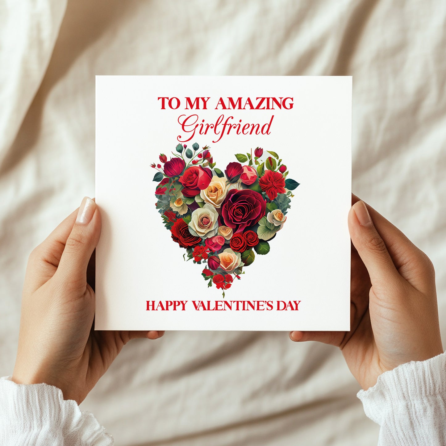 Amazing Girlfriend Valentines Day Card for Her Valentines Card