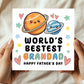 Fathers Day Card For Grandad Worlds Best Grandad Card