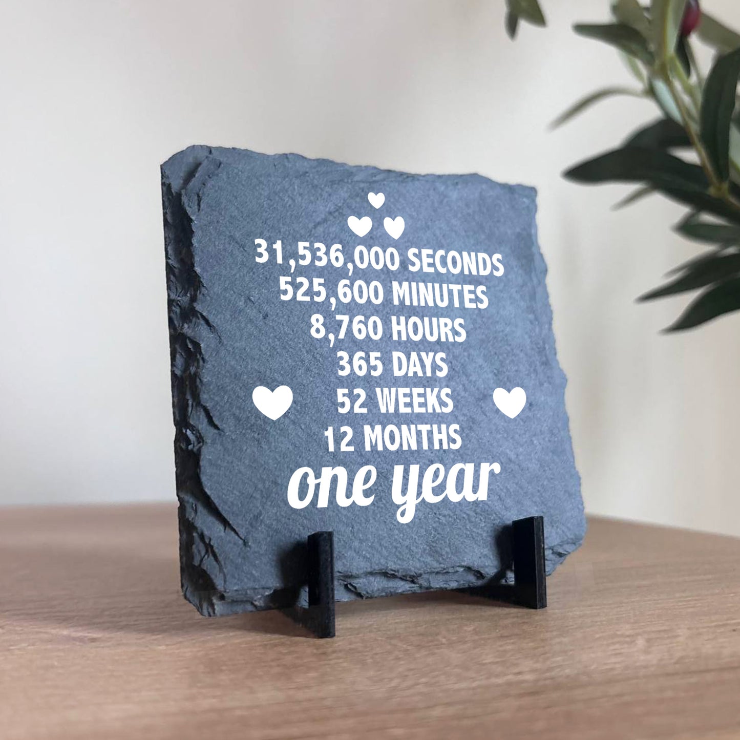 1st Anniversary Gift For Husband Wife SLATE Sign Novelty 1 Year